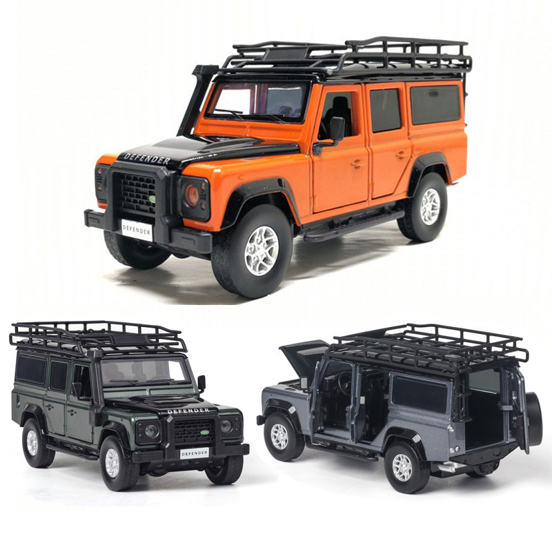 1:32 Land-Rover defend die cast car model toy for kids 15cm pull back simulation alloy vehicle With Sound/Light/ Alloy toy