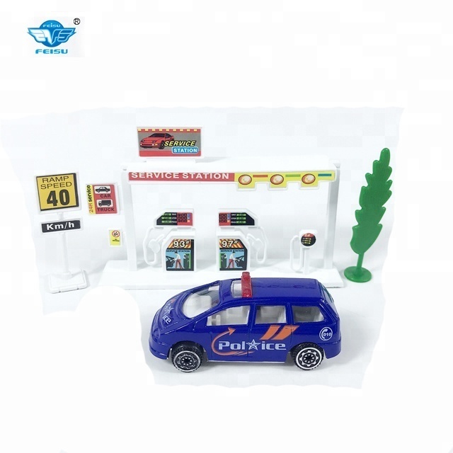 Hot sale 1 87 police  action mini diecast car toy as gift educational toy