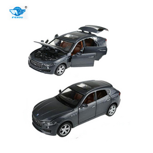 1:32 Maserati Levante kids educational toys die cast  car model pull back funtion with sound and light doors openable