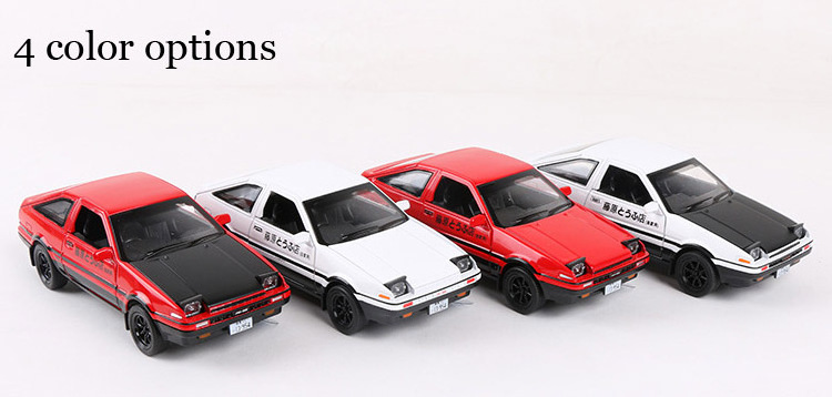 1:32 Toyota AE86 sedan die cast car model simulation toy for kids 15cm pull back alloy car With Sound/Light Simulation metal car