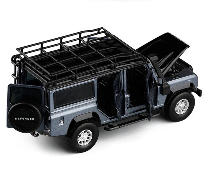 1:32 Land-Rover defend die cast car model toy for kids 15cm pull back simulation alloy vehicle With Sound/Light/ Alloy toy