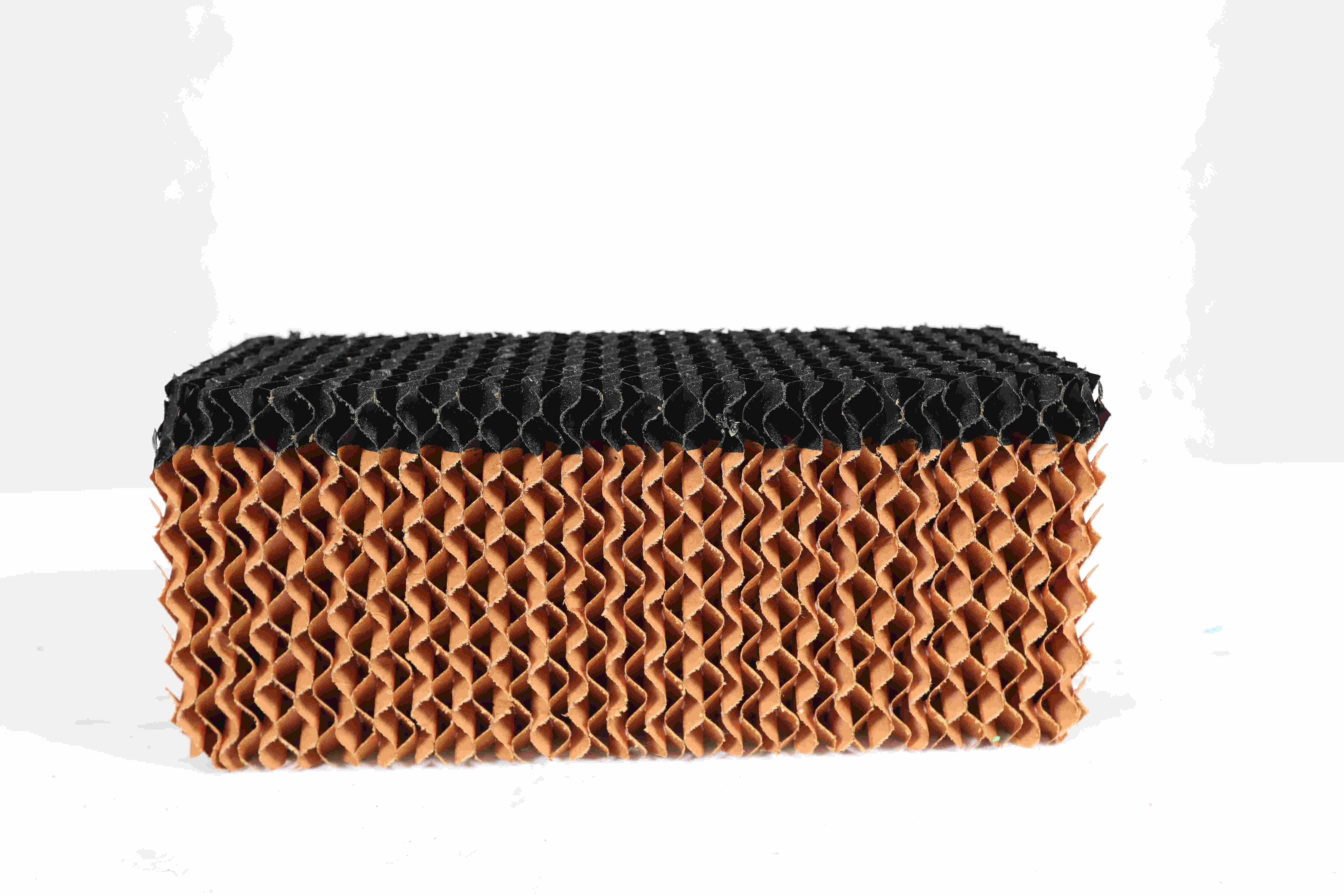 Wholesale high quality one side black-coated colour honeycomb cooling cellulose water pad