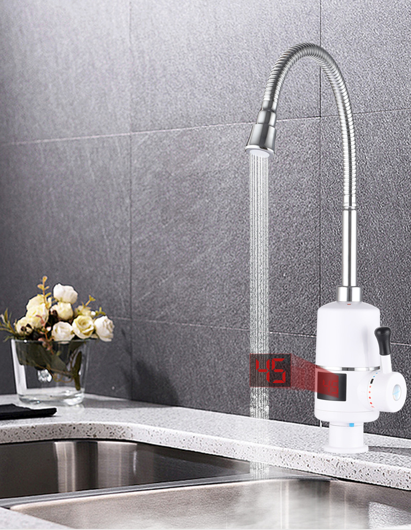 Instantaneous Hot Fast Heating Tap Electric Kitchen  with LED Digital Display Electric Water Heater for Water Faucet