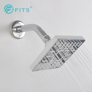 Stainless Steel Thin Chromed Square Wall Mounted Rainfall Bathroom Shower Sale White Light Dark