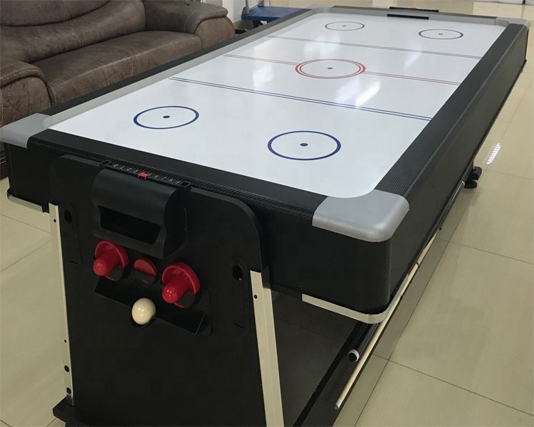 4 in 1 multi games 7ft rotating billiard pool air hockey table with dining top table tennis top