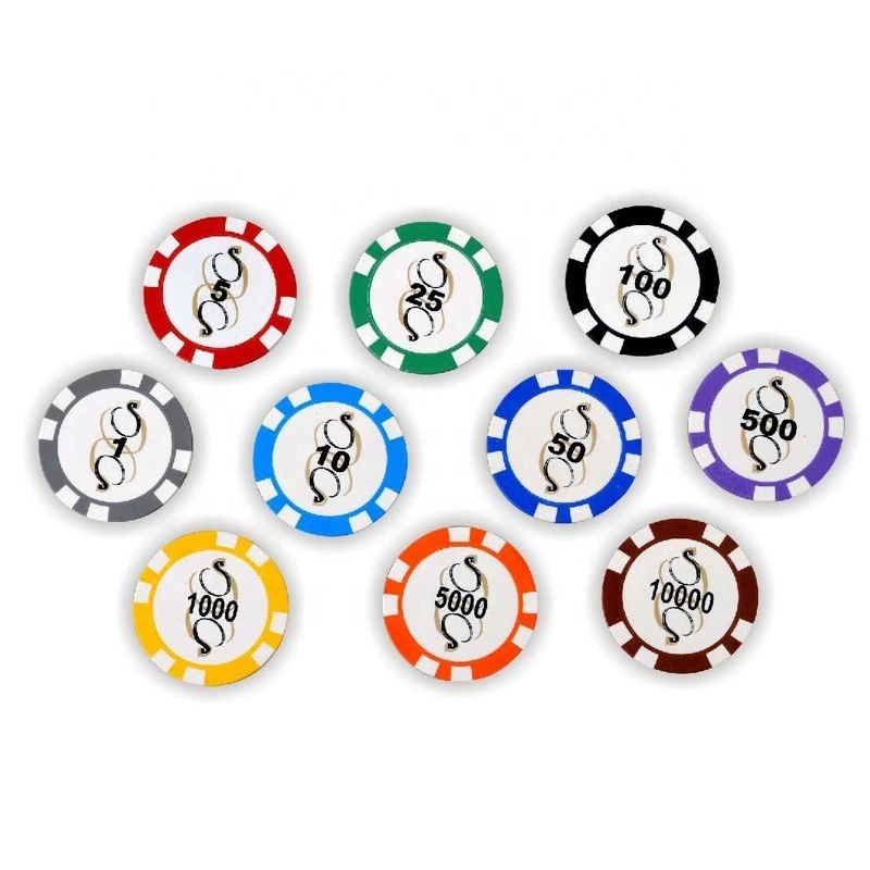 Manufacturer supply custom 40mm casino poker chip 14 Gram Clay composite poker chips