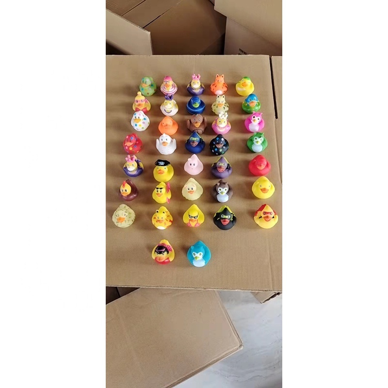 Bulk Assorted Random designs 2 inch Rubber Ducky Bath Toy Kids shower rubber ducks jeep