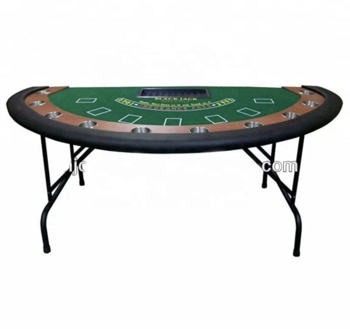 foldable legs 84'' casino poker tables Texas Hold'em poker table 84 inch with chip tray