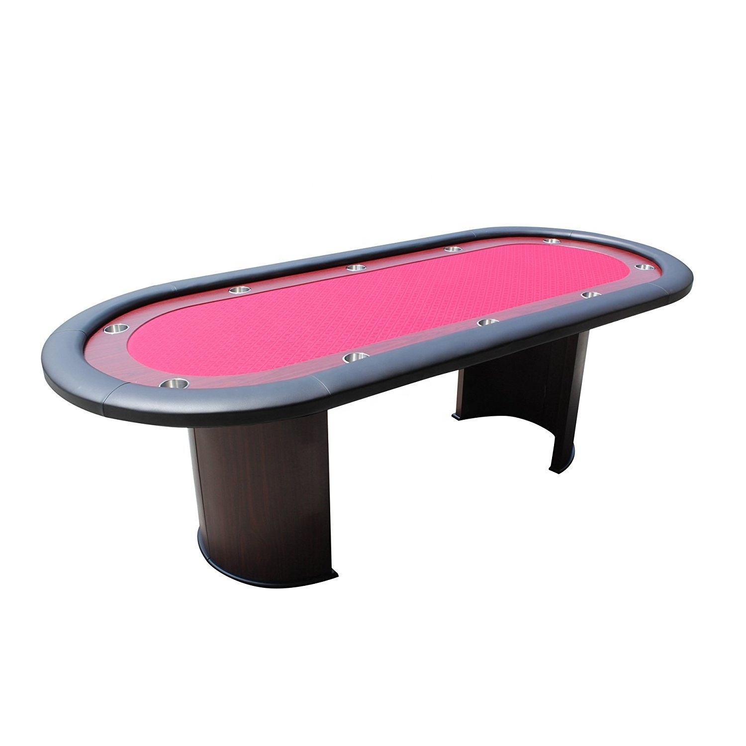 Oval 6ft 7ft 8ft wooden casino club Texas Hold 'em poker table 10 players poker tables