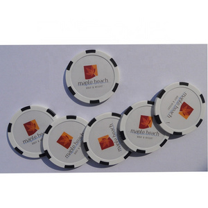 Factory direct sale custom logo 11.5g ABS 6-Stripe Casino gambling Poker Chips set