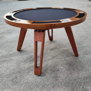 factory new elegant 6 players poker table luxury solid wood poker table with dining top