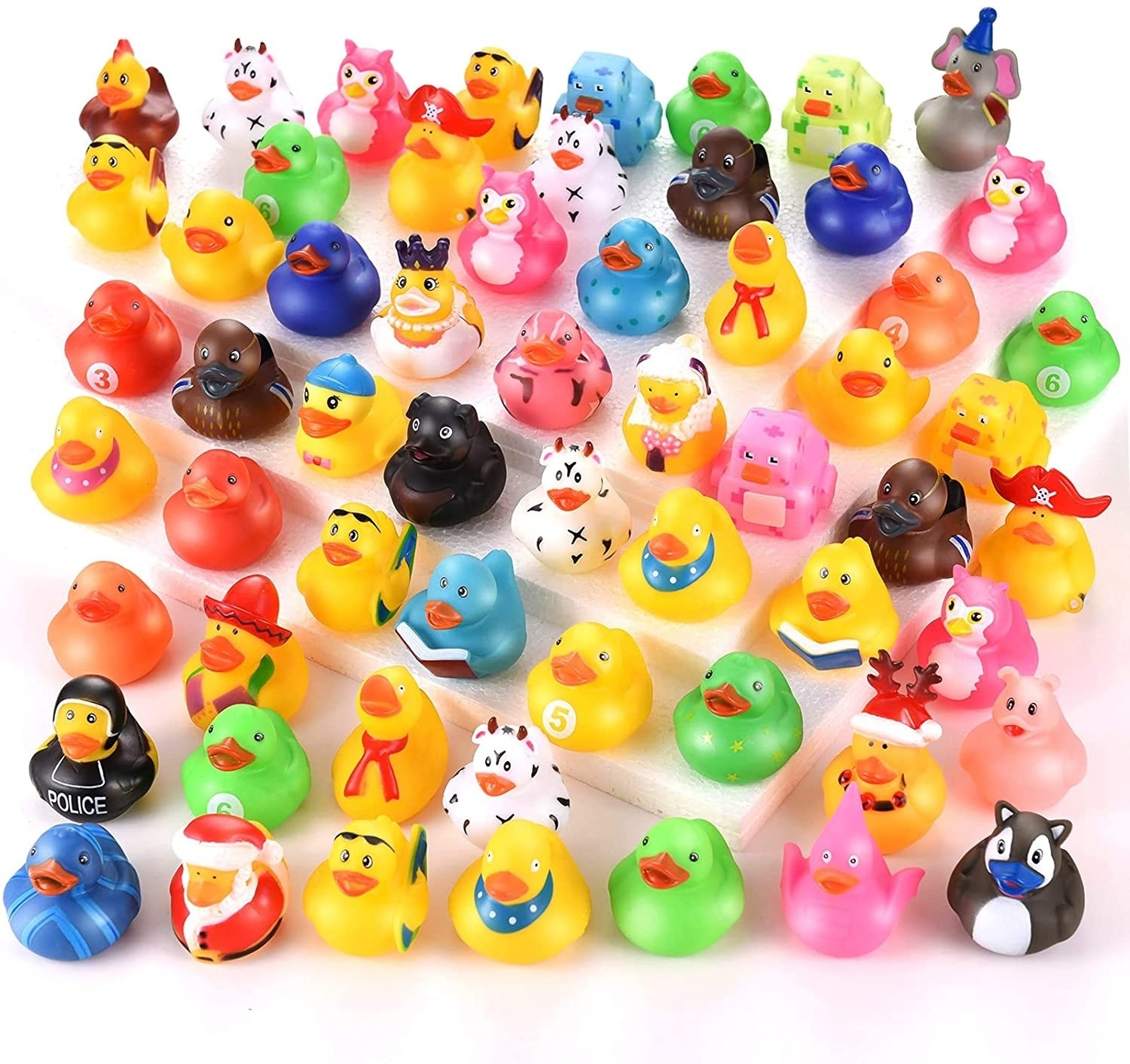 Bulk Assorted Random designs 2 inch Rubber Ducky Bath Toy Kids shower rubber ducks jeep