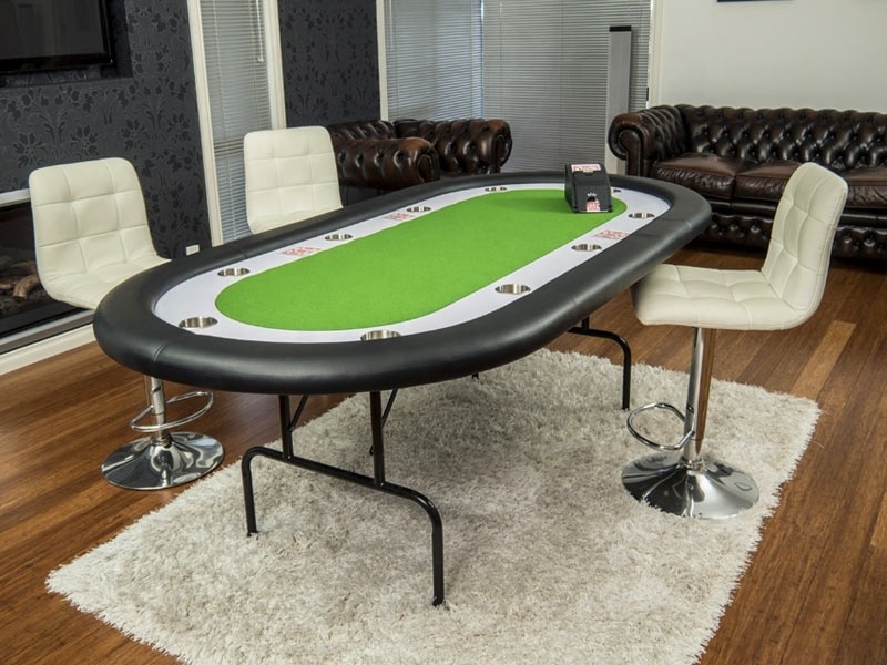 6ft 7ft 8ft foldable metal leg poker table folding texas hold'em casino club gambling poker table