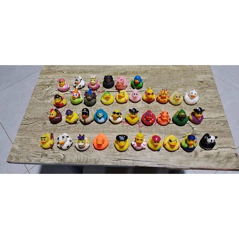 Bulk Assorted Random designs 2 inch Rubber Ducky Bath Toy Kids shower rubber ducks jeep