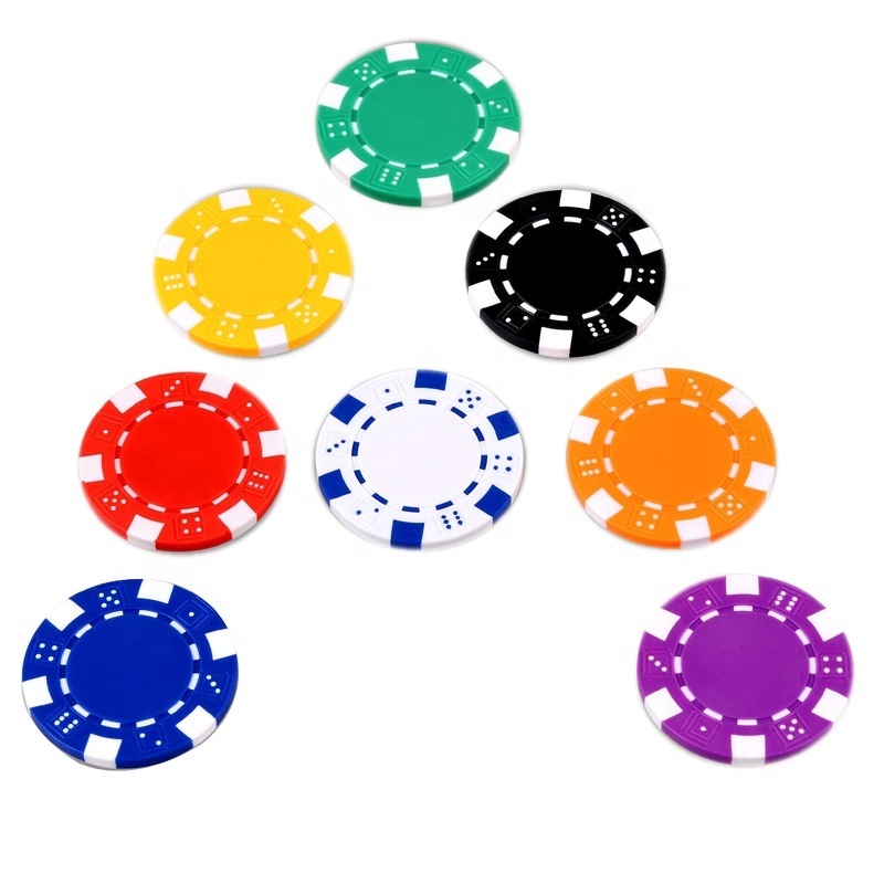 11.5g casino professional striped dice ABS poker chips club custom poker chips