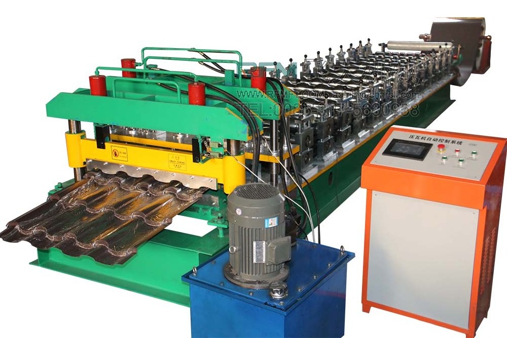 High Quality Steel Profile Glazed Tile Roofing Making Machine Metal Roof Panel Roll Forming Machine