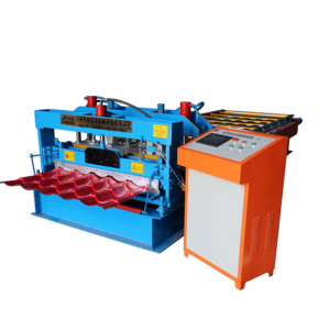 Factory Outlet Colour Steel Metal Roof Tile Roll Forming Machine Metal Sheet Roof  Glazed Tile Roll Forming Machine