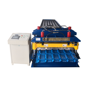 High Quality New Design Automatic Steel Profile Galvanized Metal Roofing Glazed Tile Roll Forming Machine