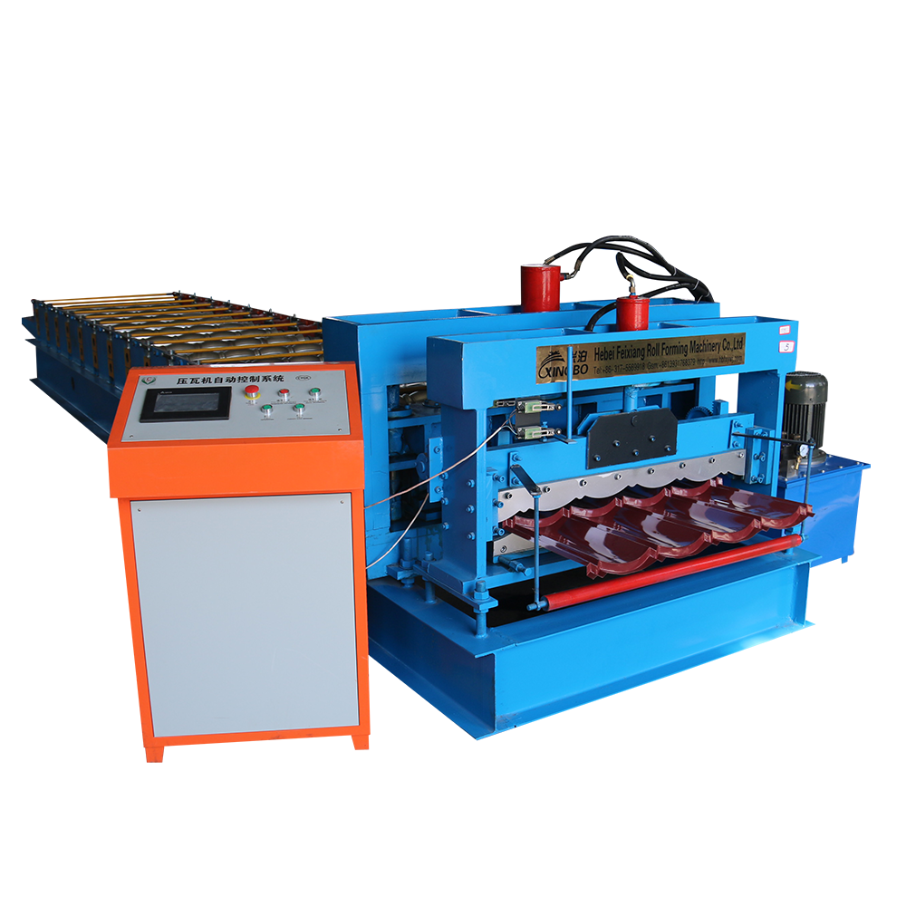 Factory Outlet Colour Steel Metal Roof Tile Roll Forming Machine Metal Sheet Roof  Glazed Tile Roll Forming Machine