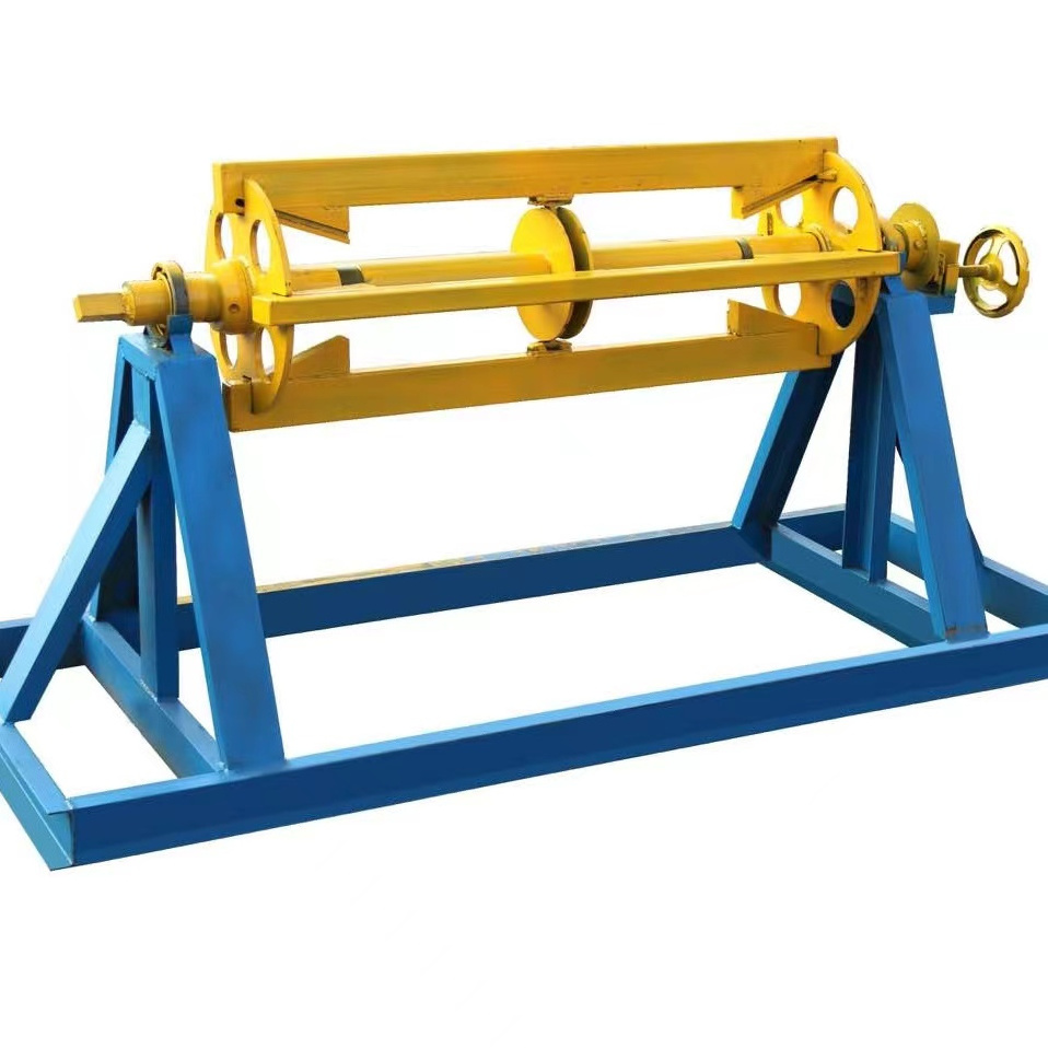 Steel Manual Coil Hydraulic Uncoiler Straightening Feeder Decoiling Machine