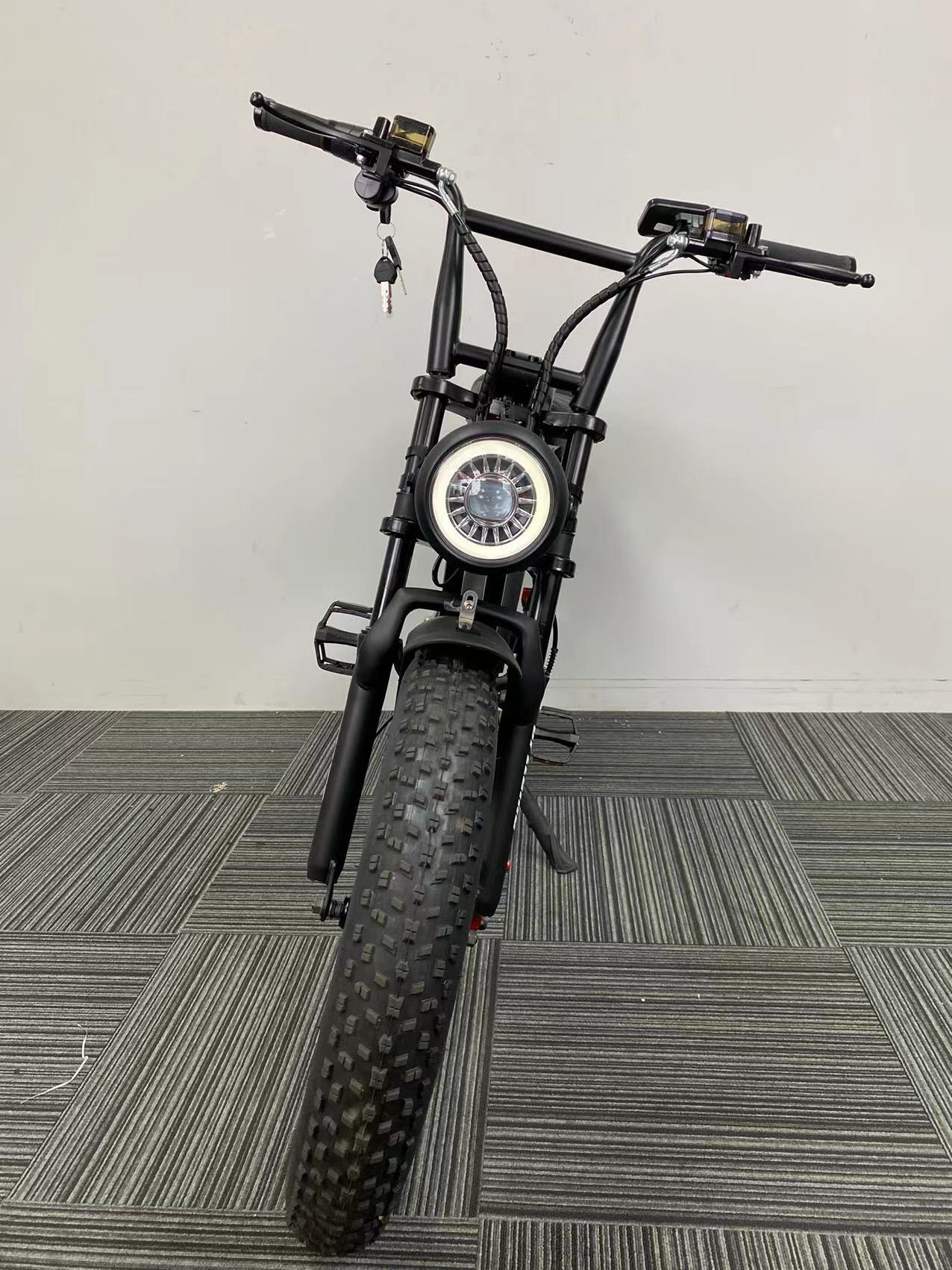 Folding Step Through Electric Bicycle 20 Inch Fat Tire 750w Ebike 500w 48v Electric Bike 7 Speeds LED Lithium Battery SD 10.5 AH