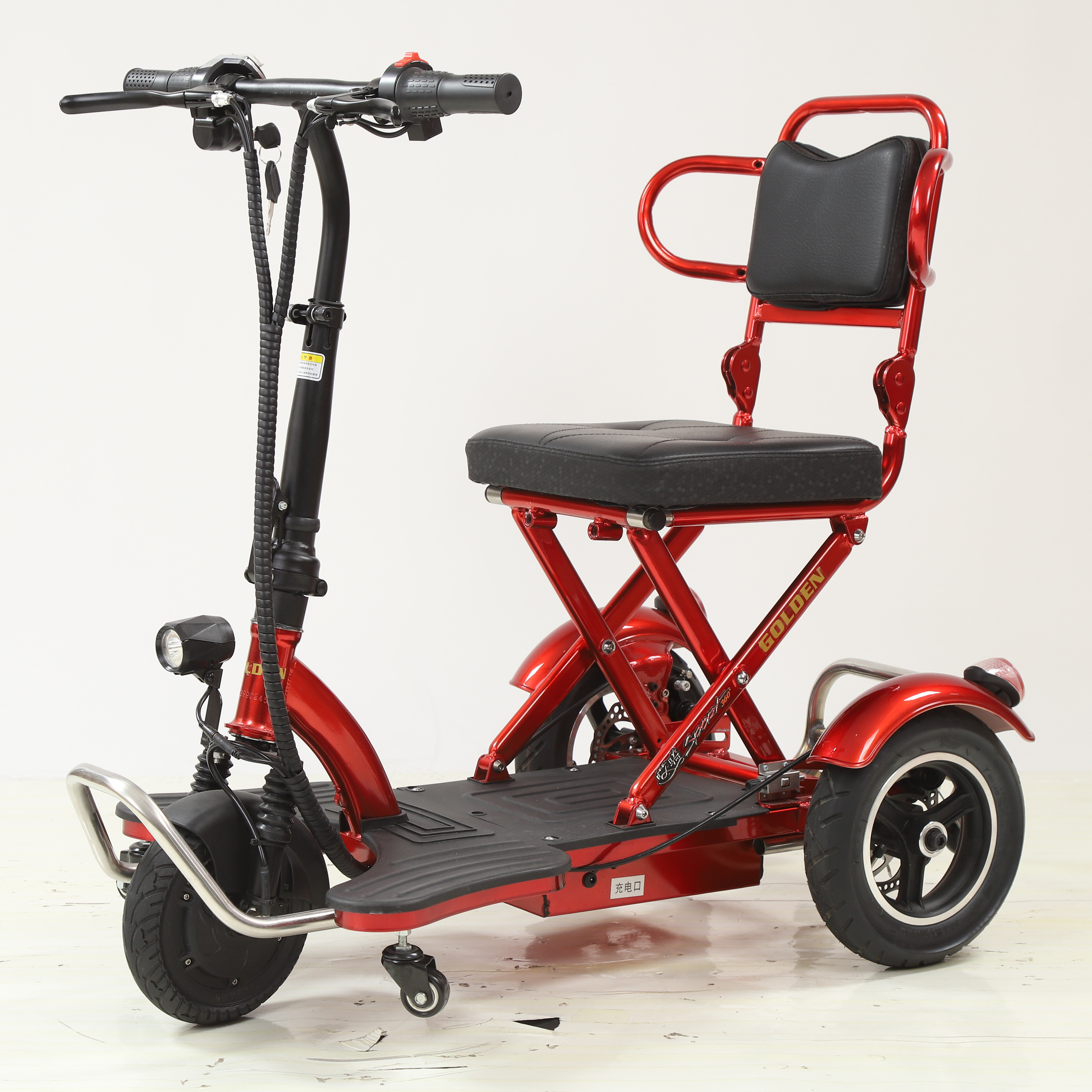 Factory sale folding cheap 3 wheel electric scooter for adults