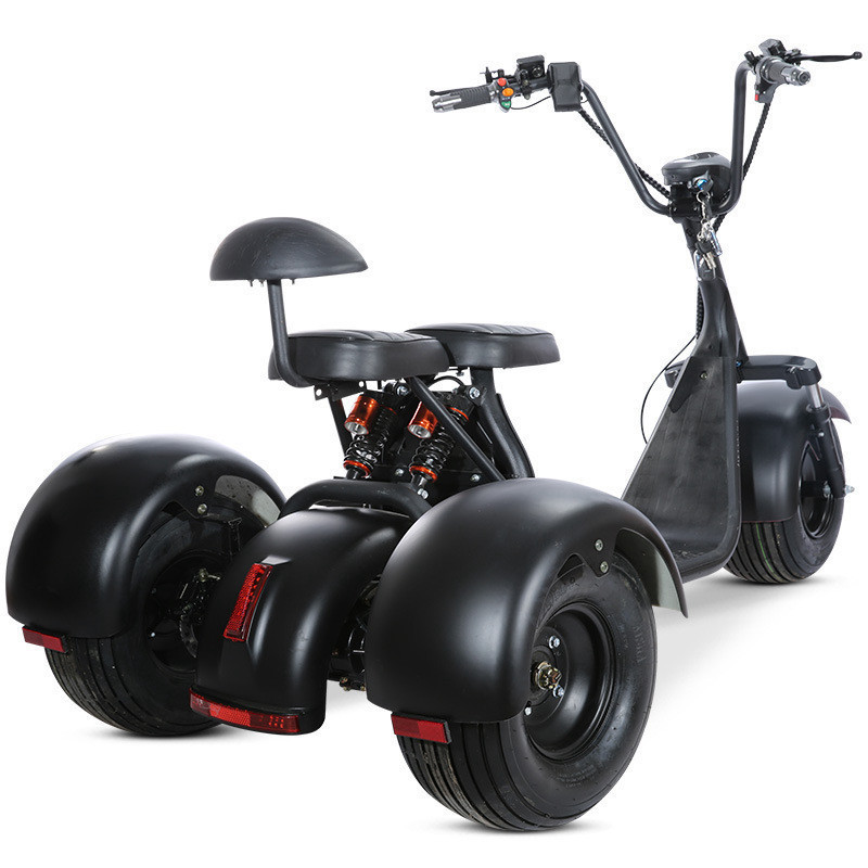 EEC Approved 3000w 30ah Electric Motorcycle Fat Tire Electric Tricycle 3 Wheel Motorized Tricycle Adults for Sell X7 60V Cargo