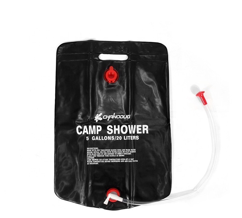 camping gear Camp shower pipe bag solar energy heated portable pvc shower bag for outdoor camping travelling beach shower