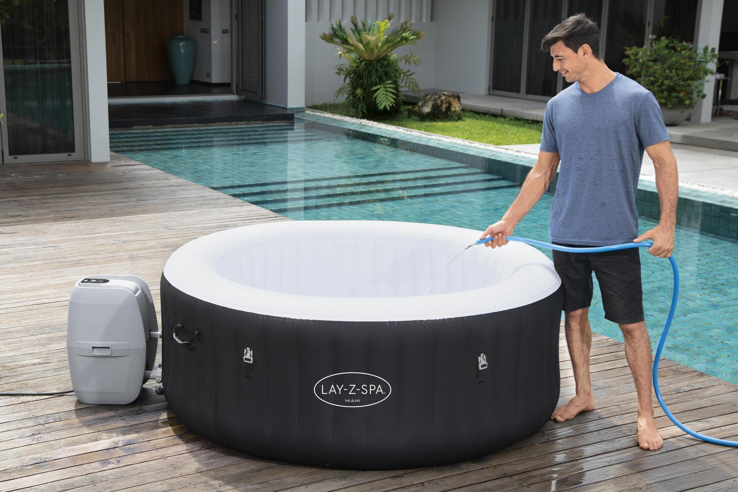 Bestway 60001 Miami Air Jet Swim Round home spa inflable  Outdoor Tubs Spa adult inflatable spa bath