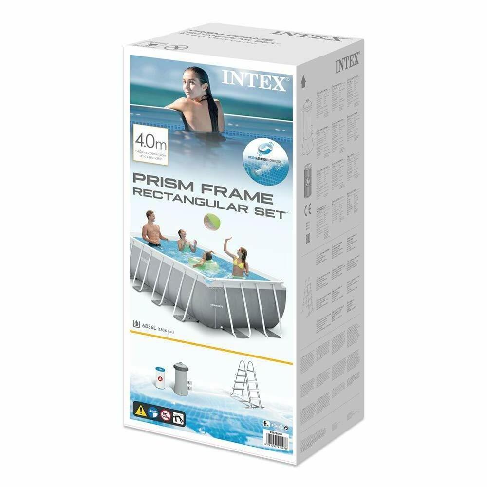 intex 26788   above ground swimming pools  Prism Frame Rectangular Above Ground Pool