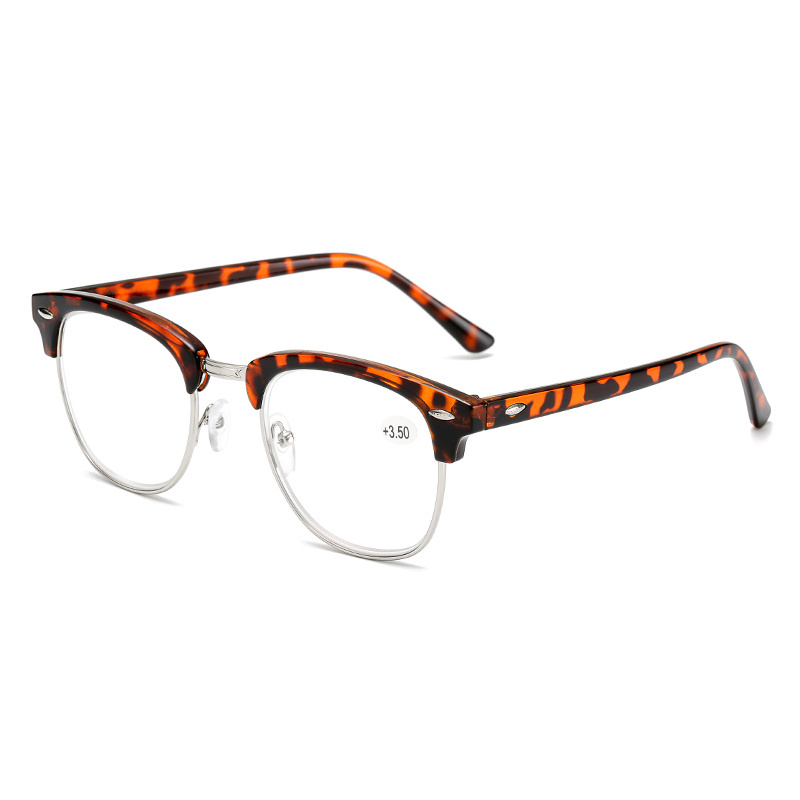 cheap rate fashion regular  half frame half rim reading glasses