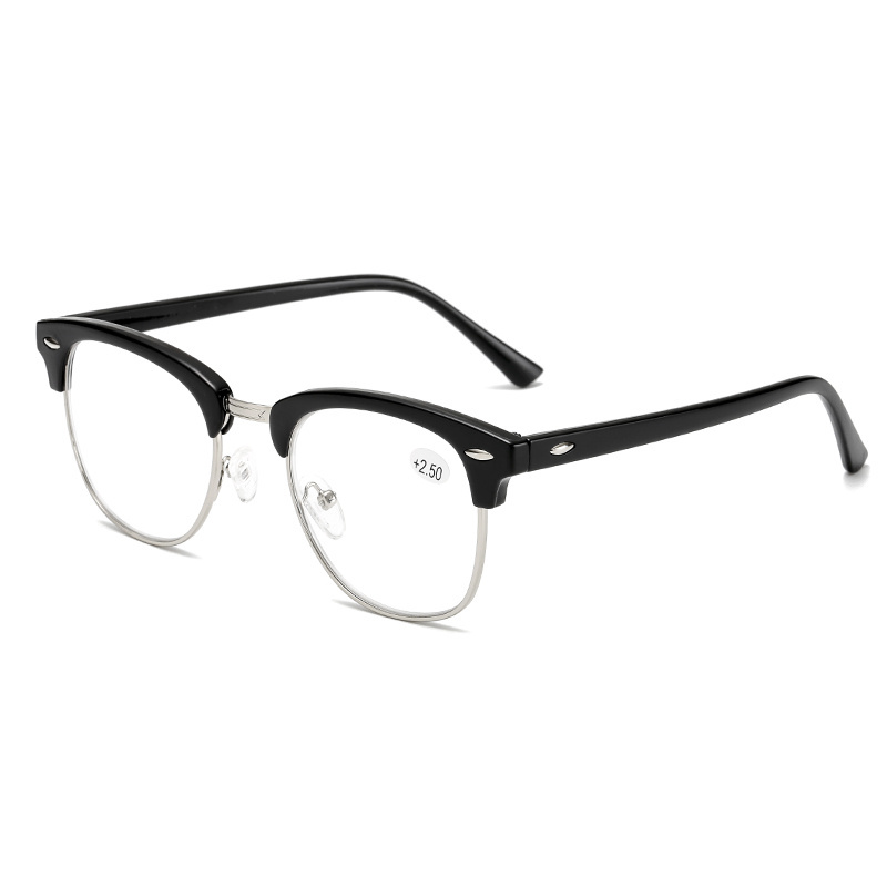 cheap rate fashion regular  half frame half rim reading glasses