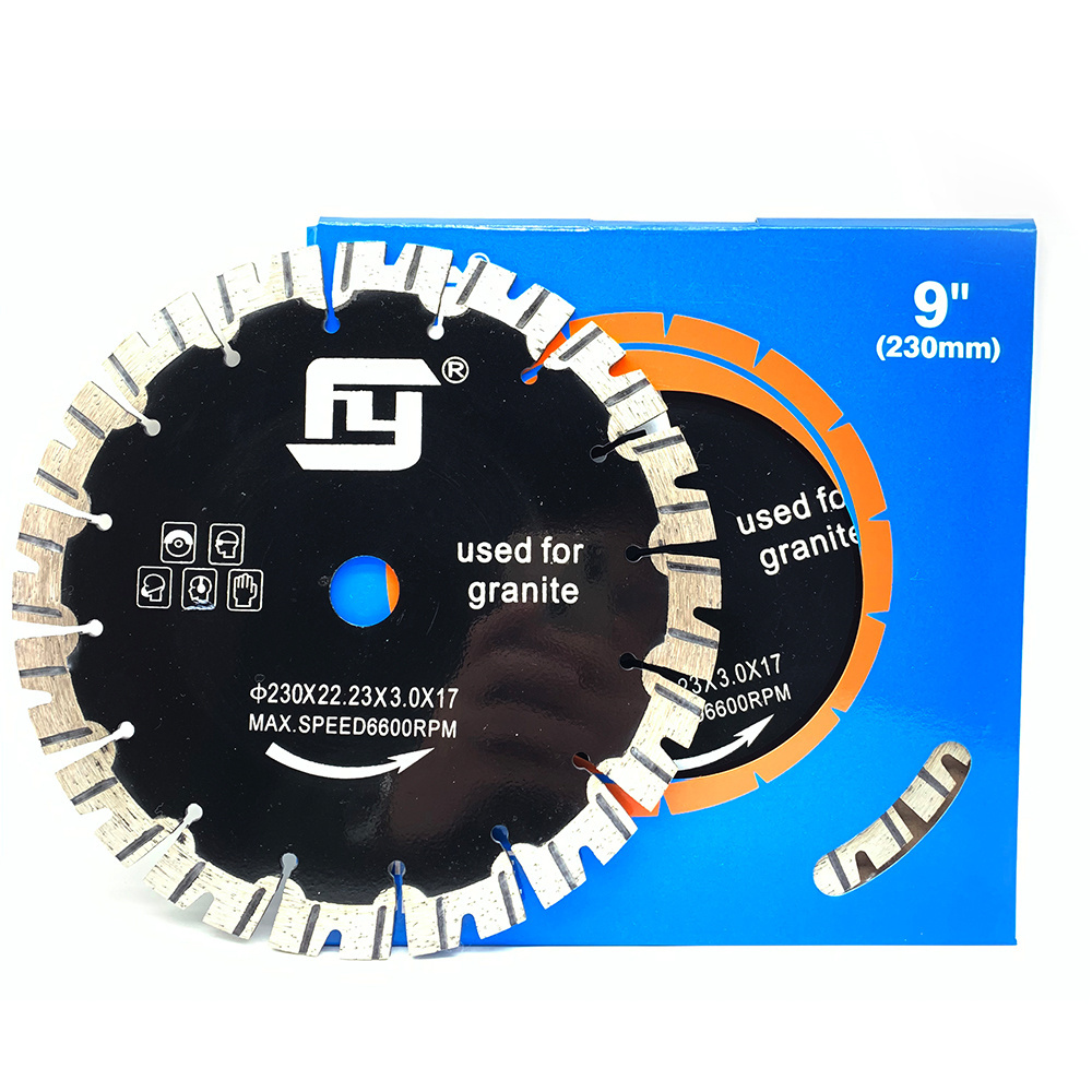 Feiyan Diamond V Type Segmented Turbo Granite Blade for Granite Small Cutting Disc FY