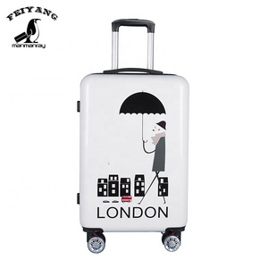 Custom Printing suitcase luggage trolley bags for kids and women