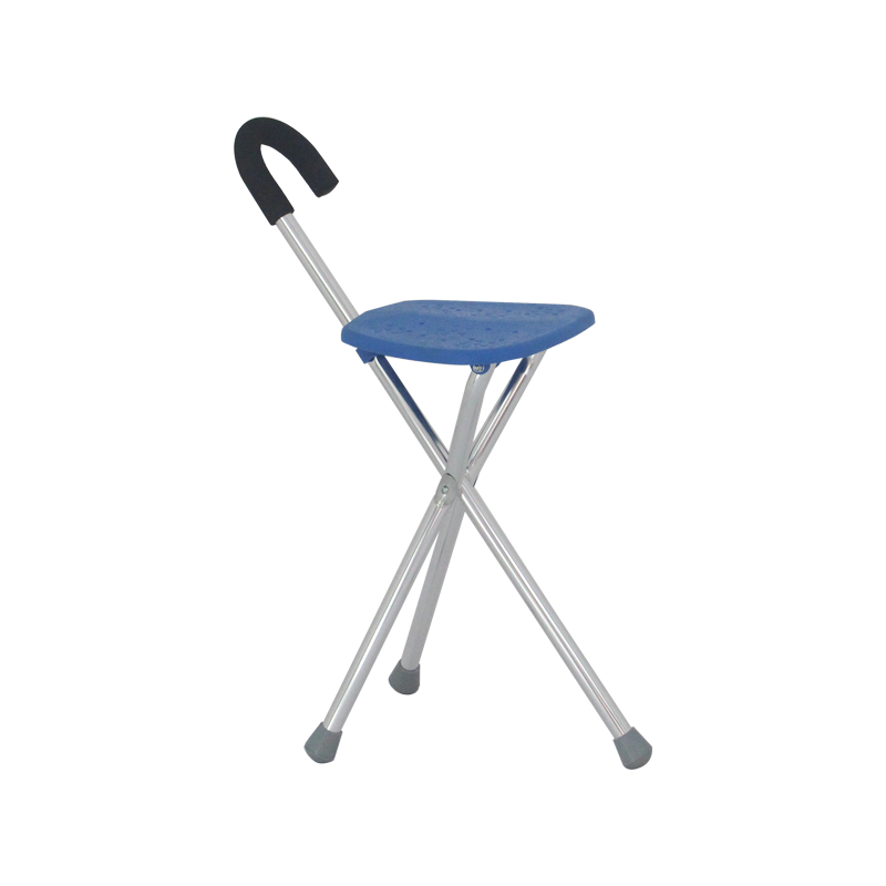 Folding stool  Three Legs Cane Elderly Walking Stick with Chair Seat