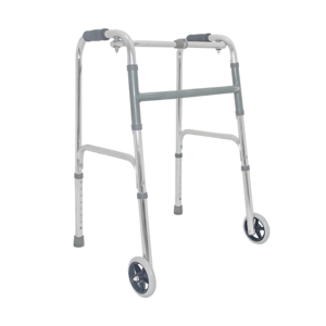 Aluminum standing walking aids  foldable medical adults walker with wheels