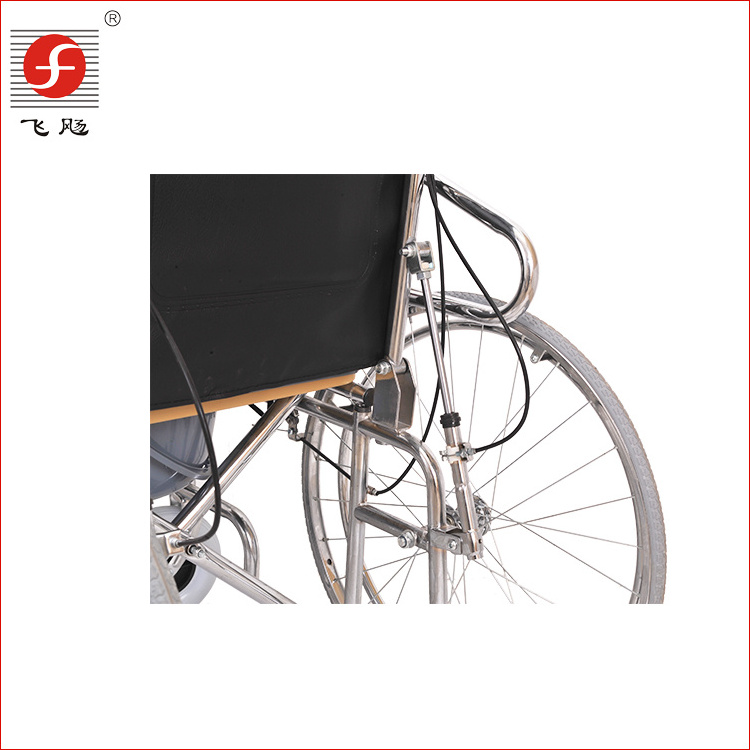 High Quality Luxury Wheelchair Durable with High Reclining Back for the disabled with Detachable Armrest