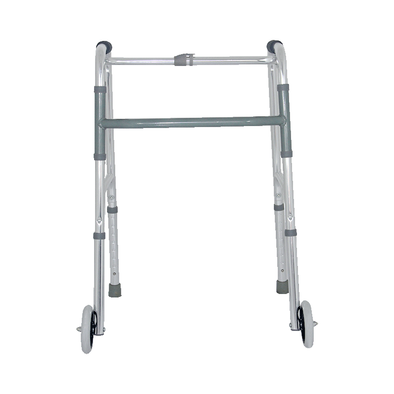 Aluminum standing walking aids  foldable medical adults walker with wheels