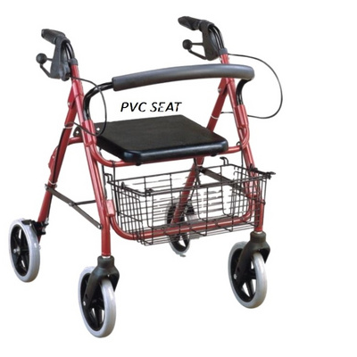 Disabled elderly folding Aluminum  Shopping Rollator Walkers FY965L with shopping cart,