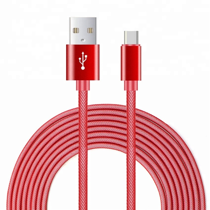 Cheap Price Braided Fishing Net USB Charging Cable Micro Type C Date Sync Cable for phone