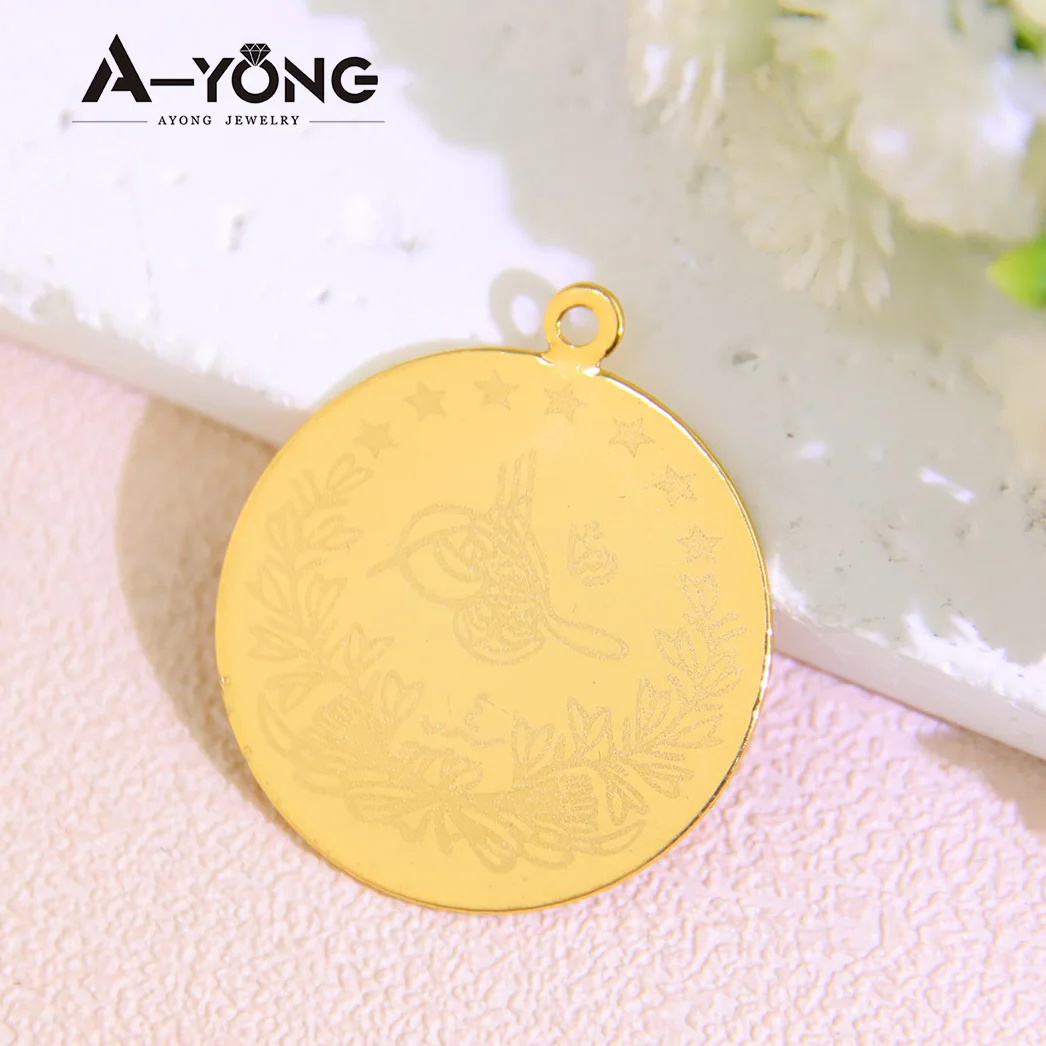 Customized Supplies Classic Turkish Lira Coin Accessories Women And Men Coin Jewelry Accessories For Jewelry Making