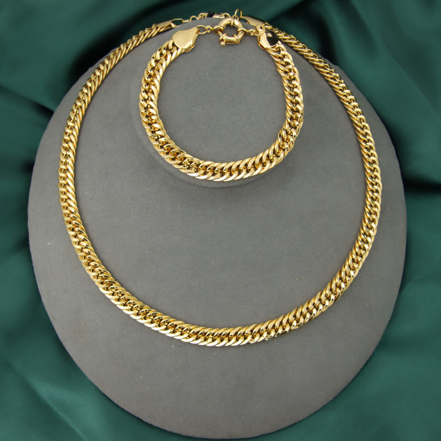 Fashion  jewelry sets dubai 18k solid gold necklace jewelry set for woman dubai gold jewelry sets