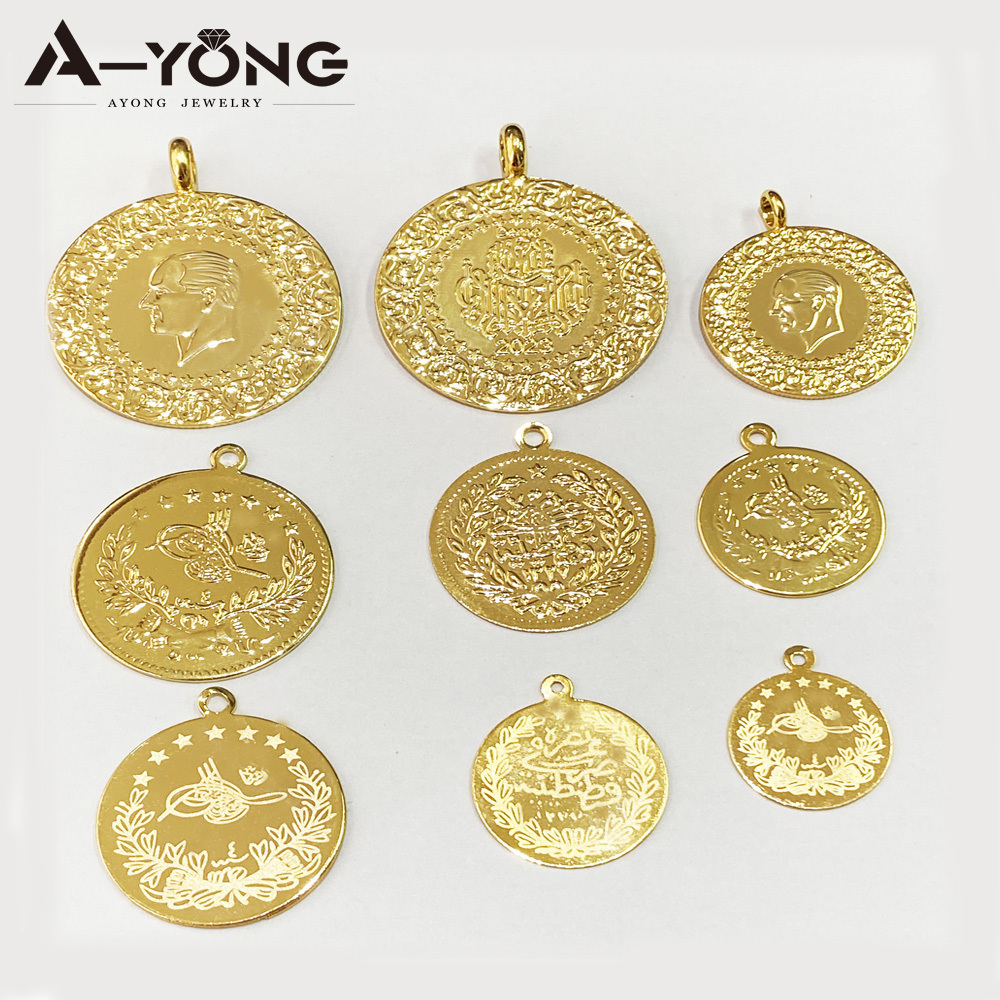 Customized Supplies Classic Turkish Lira Coin Accessories Women And Men Coin Jewelry Accessories For Jewelry Making