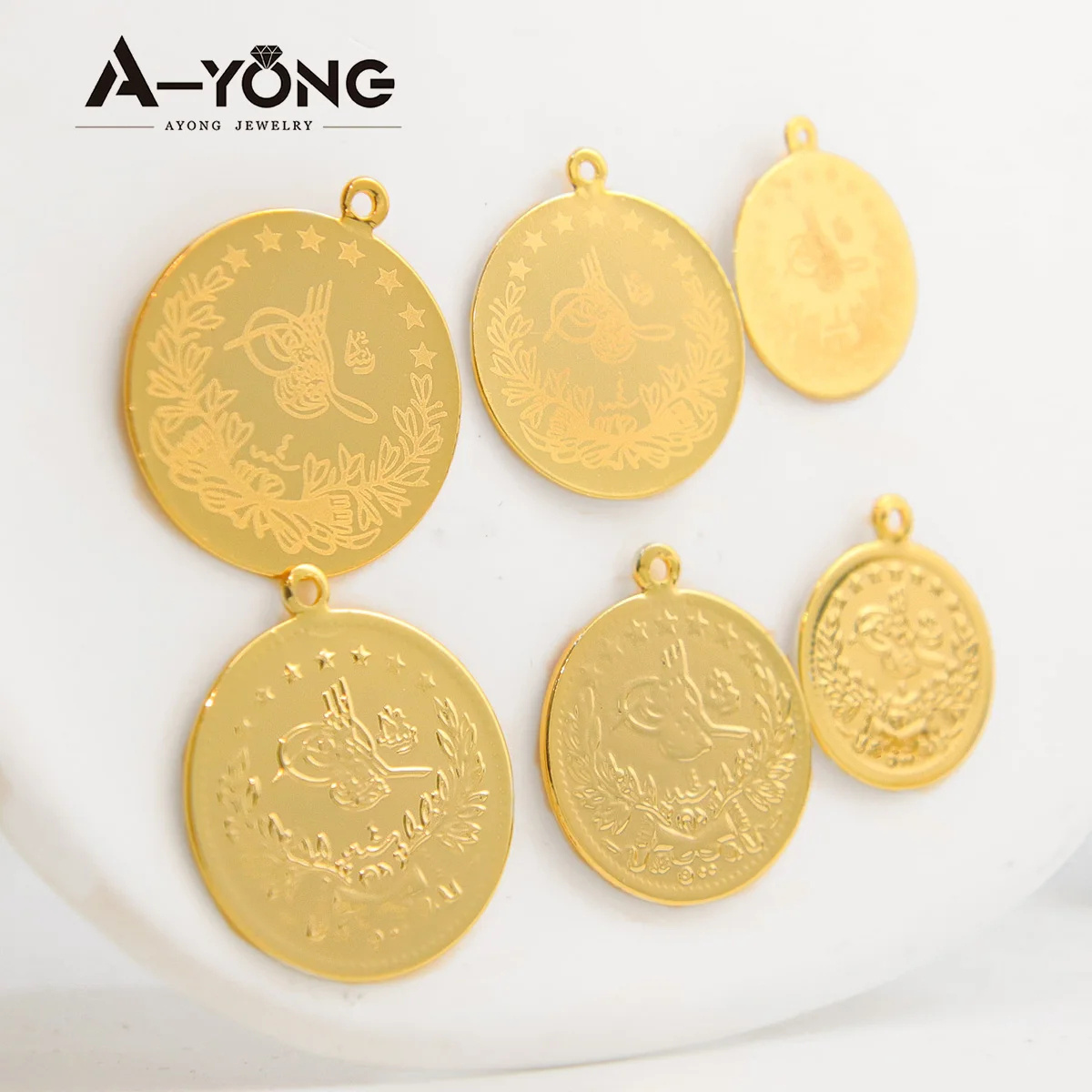 Customized Supplies Classic Turkish Lira Coin Accessories Women And Men Coin Jewelry Accessories For Jewelry Making