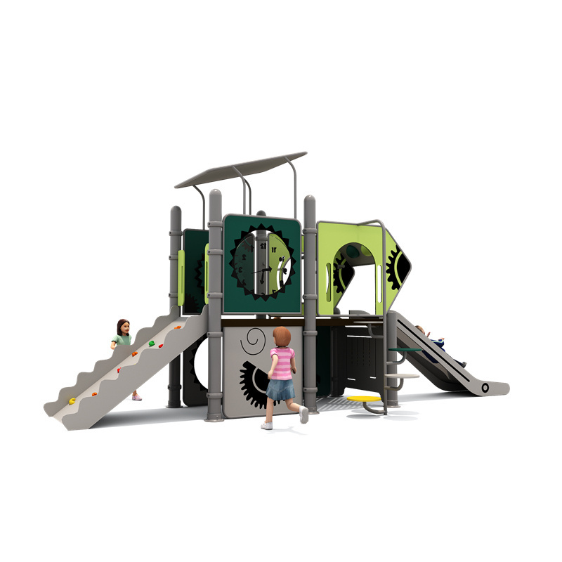 PE Children Outdoor Playground Equipment Stainless Steel Slide Kids Outdoor Playing Slide