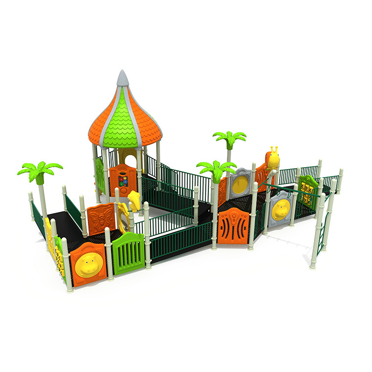 Customized Outdoor Playground Entertainment Playground Slide for Kids Play Plastic Slide for Disabled Children