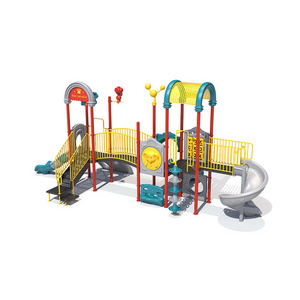 ADA Stairs Outdoor Playground Equipment School Children Playground Factory High Quality Plastic Slides