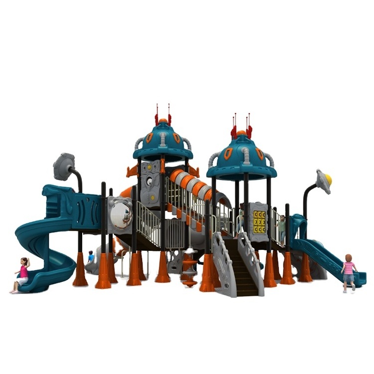 TUV Factory Price Outdoor Playground Equipment, High Quality Children Plastic Slide Safety Swing Playground