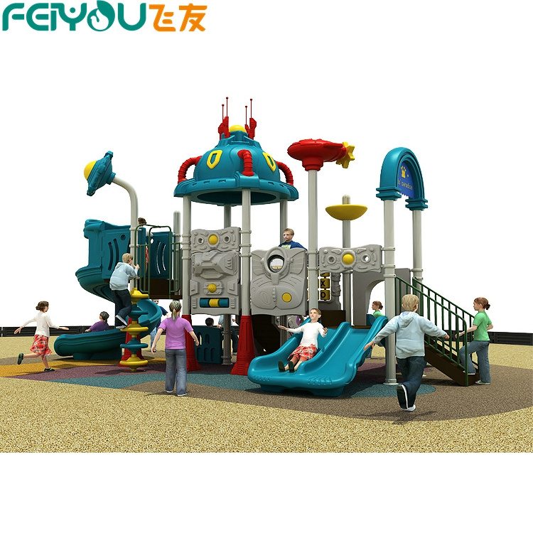 TUV Factory Price Outdoor Playground Equipment, High Quality Children Plastic Slide Safety Swing Playground