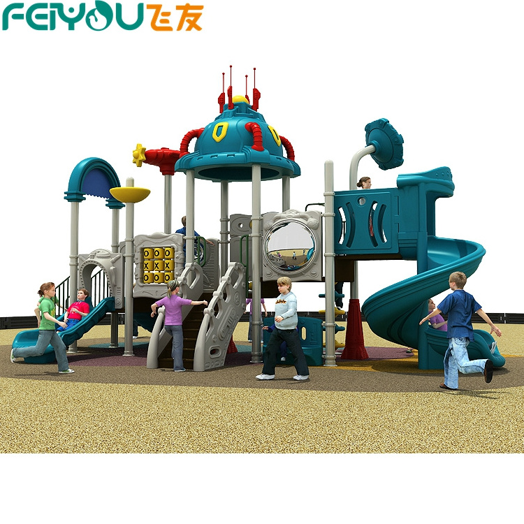 TUV Factory Price Outdoor Playground Equipment, High Quality Children Plastic Slide Safety Swing Playground